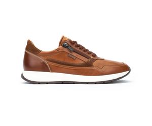 Pikolinos Herren-Sneaker aus braunem Leder, bequem und tragbar - Getafe