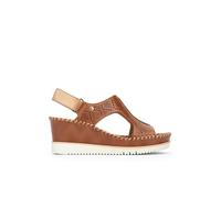 Pikolinos Keilsandalen in Leder AGUADULCE für Frauen Farbe Brandy