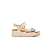 Pikolinos Keilsandalen ALZIRA in Leder für Frauen Farbe Marfil