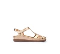Pikolinos Keilsandalen in Leder CADAQUES für Frauen Farbe ORO