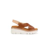 Pikolinos Keilsandalen Gomera – Leder – für Frauen – Marrón