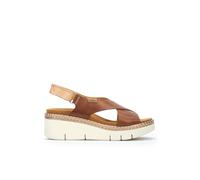 Pikolinos Keilsandalen in Leder Gomera für Frauen Farbe Brandy