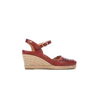 Pikolinos Keilsandalen in Leder Vila für Frauen Farbe Rojo