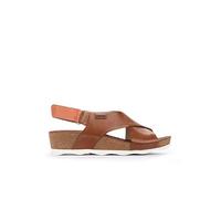 Pikolinos Mahon Keilsandalen Damen | Leder | Extra leicht | Hellbraun
