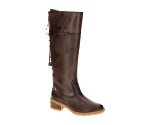 Pikolinos Medina Schaft Stiefel braun caoba Schaft-Schnürung für Damen, braun, Größe 35 EU