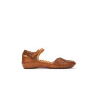 Pikolinos P. Vallarta Damen-Halboffene Schuhe | Leder | Klettverschluss | Hellbraun