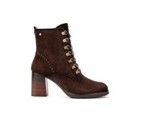 Pikolinos Palencia Damen Stiefeletten mit Absatz | Leder | Dunkelbraun