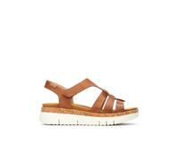 Pikolinos Palma Damen Keilsandalen | Leder | Extra leicht | Hellbraun