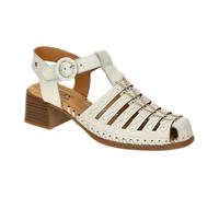 Pikolinos Romana T-Steg Sandalette weiß nata W9G-1577 für Damen, weiß, Größe 36 EU