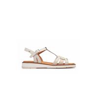 Pikolinos Flache Sandalen in Leder ROQUETAS für Frauen Farbe NATA