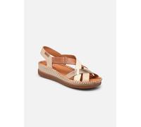 Pikolinos Keilsandalen in Leder CADAQUES für Frauen Farbe Beige