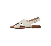Riemchensandale PIKOLINOS "PIKOLINOS Sandalen Leder", Damen, Gr. 37, weiß, braun, Leder, Schuhe Riemchensandale (98463117-37) weiß, braun