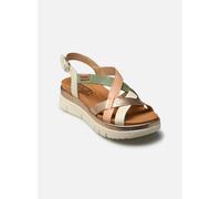 Pikolinos Keilsandalen in Leder Palma für Frauen Farbe NATA