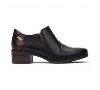 Pikolinos Schwarze Lederschuhe mit niedrigem Absatz für Damen - Malaga EU 37