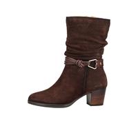 Stiefel PIKOLINOS "PIKOLINOS Stiefel Veloursleder", Damen, Gr. 37, braun (dunkelbraun), Veloursleder, Schuhe Stiefel (37761215-37) dunkelbraun