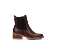 Stiefelette PIKOLINOS "PIKOLINOS Stiefelette Leder/Textil", Damen, Gr. 41, braun (dunkelbraun), Leder, Textil, casual, Schuhe (70727135-41) dunkelbraun