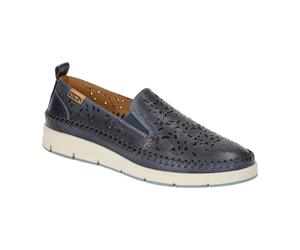 Pikolinos Tenerife Slipper Schuhe blau gelocht W8D-3896 für Damen, blau, Größe 42 EU