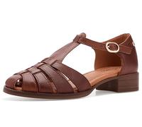 Pikolinos Valencia Halboffene Schuhe Damen | Leder | Schnalle | Braun
