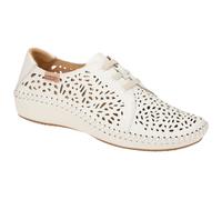 Pikolinos Mokassin P. Vallarta 655 Leder weiß gelocht Damen Größe 38