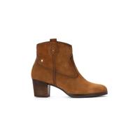 Pikolinos Zamora Damen Stiefeletten mit Absatz | Leder | Hellbraun