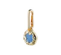 pilgrim - Recycelter Anhänger - Charm gold/blau - Gr. - OS