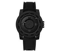 Pilipane Magnetische Suspension Wache Innovative cool wasserdichte Quarzgelenkwache für Paare Schwarze Schale Unisex Design mit starker Schale und spiegelfreiem Display 41mm (Schwarzer Kreis)