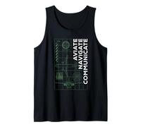 Pilot Aviate Navigate Kommunikation Luftfahrt Tank Top