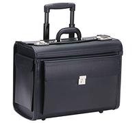 Pilotenkoffer Aktenkoffer Business Koffer Trolley Schwarz 48 cm Bowatex