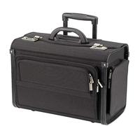 Pilotenkoffer Aktenkoffer Laptop Trolley Koffer Polyester Schwarz 48 cm Bowatex