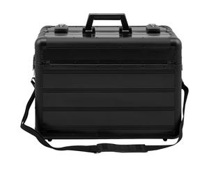 Pilotenkoffer anndora Aktenkoffer Businesskoffer TSA Schlösser Alu Oberfläche Schwarz - Schwarz Schwarz