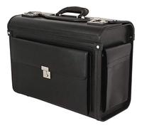 Pilotenkoffer Bowatex Aktenkoffer Business Koffer 25 L Schwarz Leder 46 x34x22cm