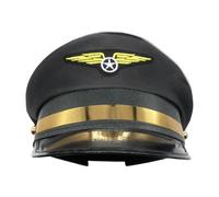Pilotenmütze Für Erwachsene Vintage Kapitän Rollenspiel Fluglinien Uniform