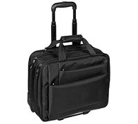 Pilotentrolley Aktenkoffer Pilotenkoffer Aktentrolley Koffer Trolley 48 cm Schwarz Dermata Bowatex