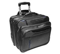 Pilotentrolley Pilotenkoffer Aktentrolley Aktenkoffer Koffer Trolley Groß 43 cm Schwarz Dermata Bowatex