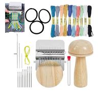 Pilz-Strick-Patch-Set - Tragbarer Mini-Multifunktions-Schnell-Patch-Maker, Patch-Webstuhl-Werkzeug | Zum Nähen, Reparieren, Basteln, Für Kleidung, Socken, Jeans. Das Werkzeug Sorgt Schnell Und Einfach