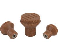 Pilzknopf Gr.2 M06 D1=25 Biopolymer, schwarz RAL7021 - K0251.100690 - 1 Stück