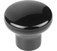 Pilzknopf poliert M08 D1=33 Duroplast, schwarz, Komp:Autom.Stahl, Komp:blau passiviert - K1288.3308 - 1 Stück