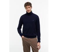 Tommy Hilfiger Herren Pullover Pima Cashmere Roll Neck mit Rollkragen, Blau (Desert Sky), S