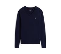 PIMA ORG CTN CASHMERE V NECK Navy Blue - Gr. - XXXL