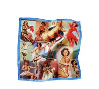 Pin-up-Einstecktuch Mey & Edlich Blau 01 Herren