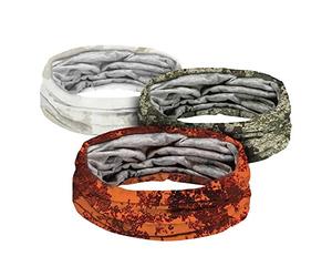 PINEWOOD Unisex Camou Schal/Tube/Schlauchschal 3er Pack weiß, orange, grün camouflage 3P