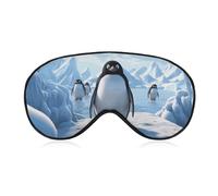Pinguin Antarktis Eisaugenmaske Schlafmaske Augenmasken für Damen Herren Schlafmaske Reise Augenmaske Schlafmaske Verdunkelung Lustige Schlafmaske Niedliche Schlafmaske