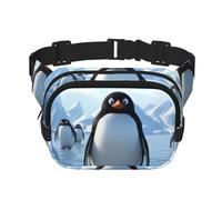 Pinguin Antarktis Ice Bauchtasche, kleine modische Umhängetasche, leicht, für Damen und Herren, Laufen, Workout, Wandern, Reisen