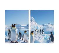 Pinguin Antarktis Reisepasshülle, schlanke Reisepasshülle für Reiseutensilien, kompakte Reisepasshülle, leichte Brieftasche für Reisen, Stil, 20,3 x 13,8 cm, Stil:, 20.3x13.8cm