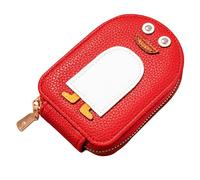 Pinguin-Kreditkarten-Geldbörse - Langlebige Kreditkartentaschen mit Mehreren Fächern | Elegante Pinguine Damen Ledergeldbörsen | Multi-Kartenpaket | Tragbarer Kartenhalter, rot,