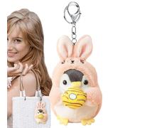 Pinguin Plüsch Schlüsselanhänger - 10 cm Kuschelpuppe, Niedlicher Anhängerhalter, Weiches Spielzeugzubehör | Tragbare Schlüsselanhänger Dekoration Für Reißverschluss Charme Kindergeschenk