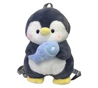 Pinguin Rucksacktasche Süßer Weicher Plüsch-Pinguin-Tasche | Weicher Tierrucksack Für Reisen Outdoor-Aktivitäten Tägliche Abenteuer Schule Einkaufen Wandern Spaziergänge Camping