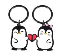 Pinguin-Schlüsselanhänger - niedlicher Figuren-Anhänger, tragbares Accessoire mit detailliertem Design, Tier-Anhänger für Rucksack, Geldbörse oder Schlüssel, Partygeschenk, Valentinstag-Andenken