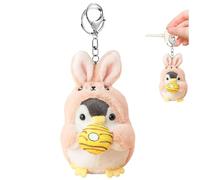 Pinguin-Schlüsselanhänger - Tier-Plüschpinguin | Niedlicher Pinguin-Plüschpuppen-Schlüsselhalter, Schlüsselanhänger-Dekoration, tragbares Pinguin-Kuscheltier-Plüschschlüssel-Zubehör für Taschen