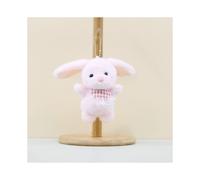 (Pink Bunny) Hase Verspieltes Plüsch-Schlüsselanhänger-Zubehör Bezauberndes Stofftier für Taschen und